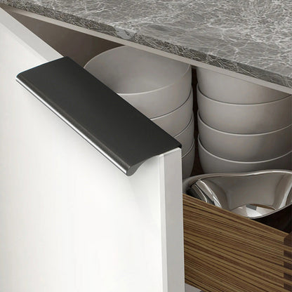 Modern Refined Cabinet Edge Finger Pulls for Kitchen, Multi-Color Options