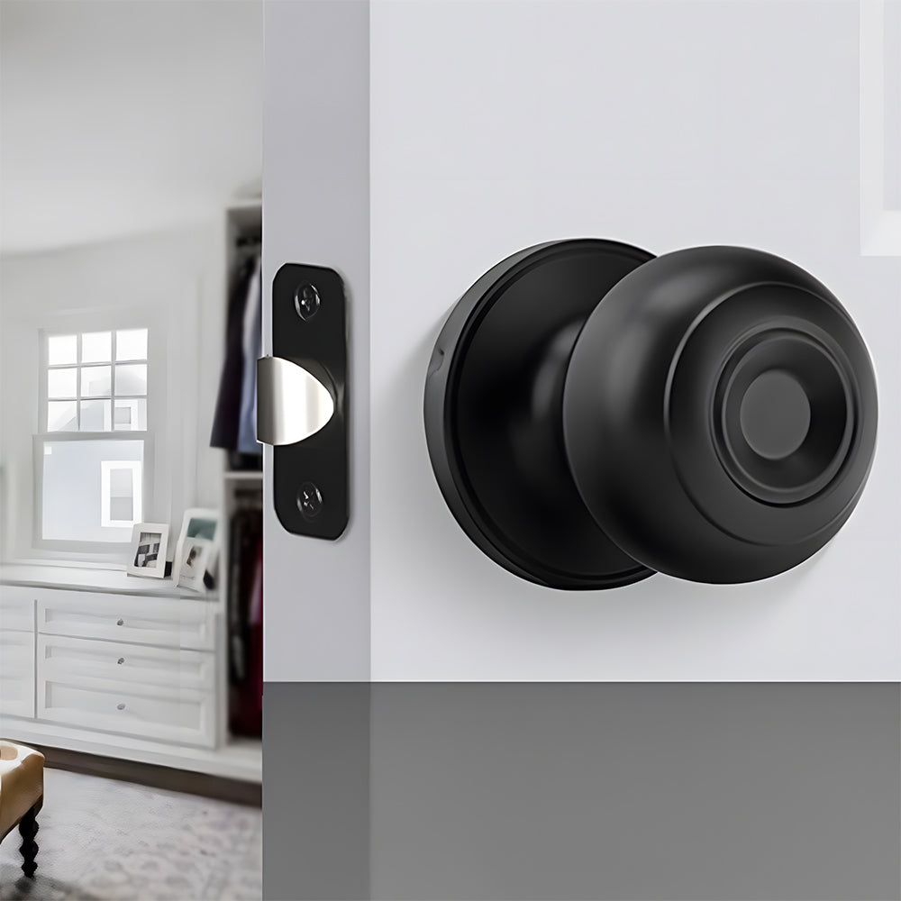 Round Interior Door Knobs with Dummy, Passage and Privacy Options