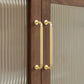 Threaded Ribbed Cabinet Handles and Pulls for Wardrobes