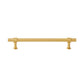 Gold Brass T-Bar Cabinet Handles and Matching Knobs
