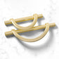 Half Moon Cabinet Pulls for Closets and Wardrobes