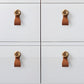 Leather Strap Cabinet Pulls and Knobs with Zinc Alloy Mounts