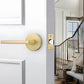 Round Passage Door Lever Handles for Hallway, Closet and Dining Room Doors