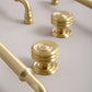 Round Bar Brass Cabinet Handles and Knobs for Wardrobes
