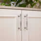 Chrome-Finish Brass Bar Cabinet Pulls and Drawer Handles