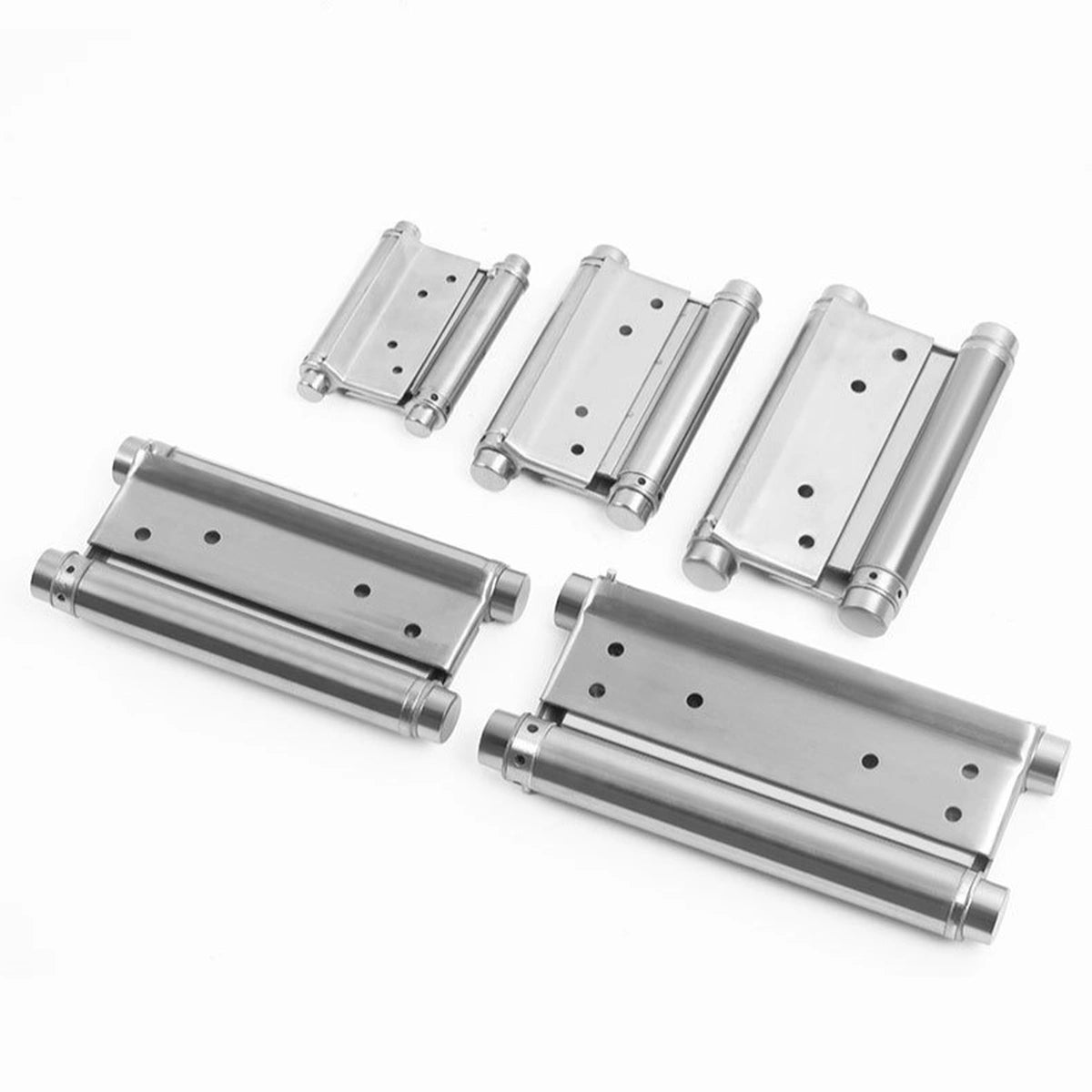 Stainless Steel Double-Action Spring Door Hinges, Self-Closing, 3-Inch to 8-Inch