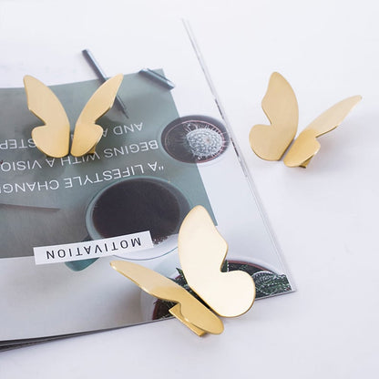 Butterfly Brass Cabinet Knobs for Drawers and Doors