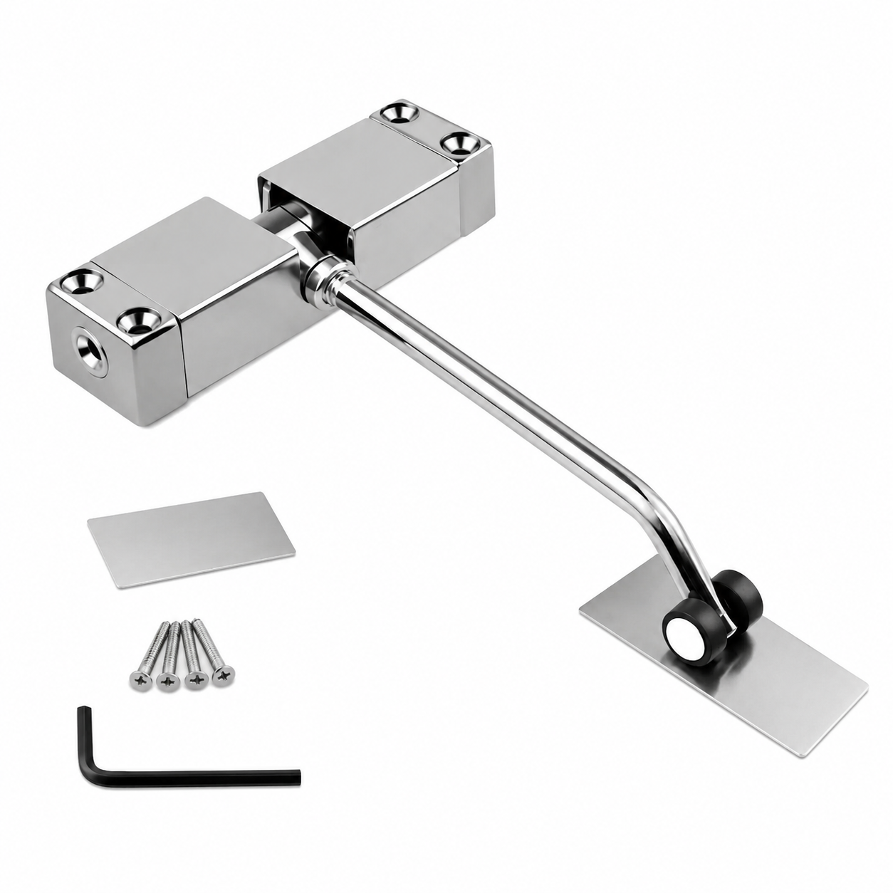 Merritt Automatic Spring Door Closer, Adjustable 88 lb. Capacity
