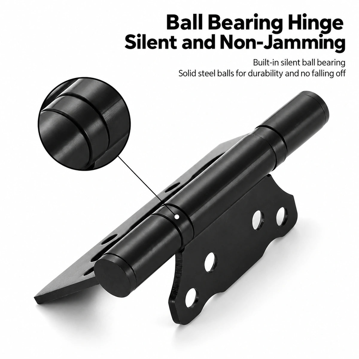304 Stainless Steel No-Mortise Flush Door Hinges, 4-Inch & 5-Inch