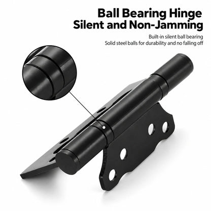 304 Stainless Steel No-Mortise Flush Door Hinges, 4-Inch & 5-Inch