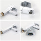 Silver Pull-Out Single Hole Bathroom Faucet