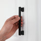 Black / Silver Aluminum Alloy Cabinet Pulls & Handles