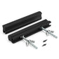 Adjustable Cabinet Finger Pulls, Black / Brushed Brass Handles