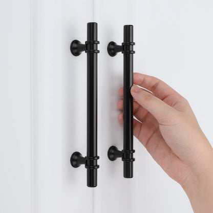 Vintage Matte Black Cabinet Handles and Drawer Pulls