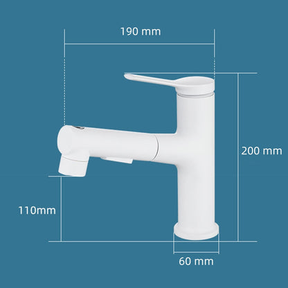 Varden Modern Cylindrical Dual-Mode Pull-Out Bathroom Sink Faucet