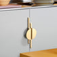 Half Moon Cabinet Pulls, Zinc Alloy Drawer Handles with Extended Bar