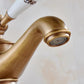 Retro Solid Brass Single Hole Bathroom Faucet