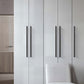 Black Square Bar Brass Cabinet Handles
