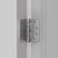 304 Stainless Steel Satin Nickel 4in x 4in with 5/8'' Radius Corners Door Hinges for Exterior Doors