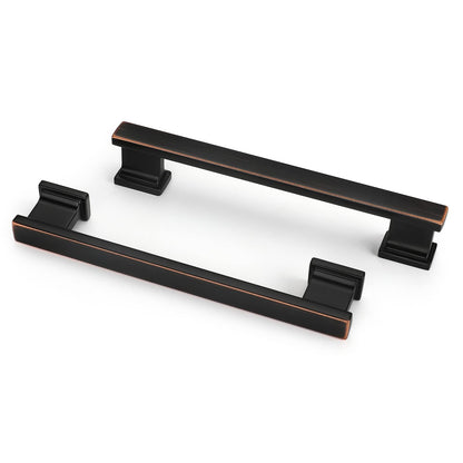 5 Inch Oil Rubbed Bronze Flat Bar Cabinet Pulls