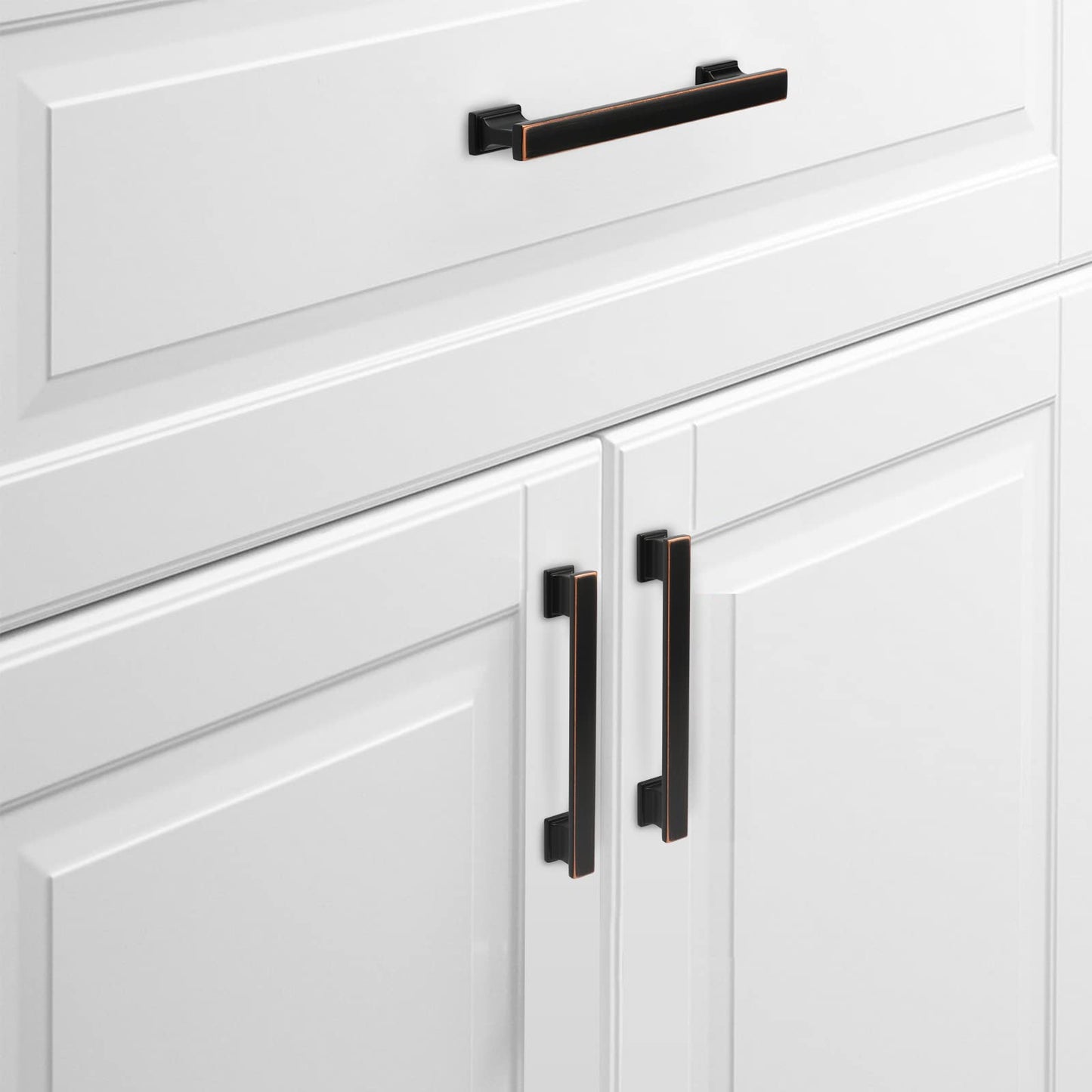 5 Inch Oil Rubbed Bronze Flat Bar Cabinet Pulls