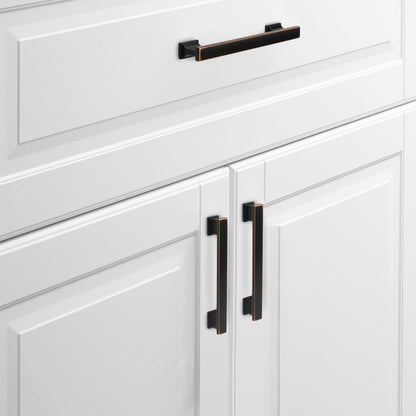 5 Inch Oil Rubbed Bronze Flat Bar Cabinet Pulls
