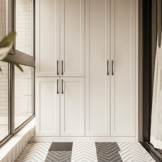 Solid Brass Curved Cabinet Pulls and Knobs for Drawers