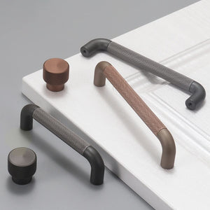 Knurled Zinc Alloy Cabinet Pulls and Knobs