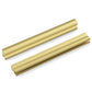 Adjustable Cabinet Finger Pulls, Black / Brushed Brass Handles