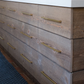 Gold Square Brushed Brass Kitchen Handles