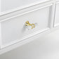 Marble Pattern T-Bar Cabinet Pulls with Gold Feet
