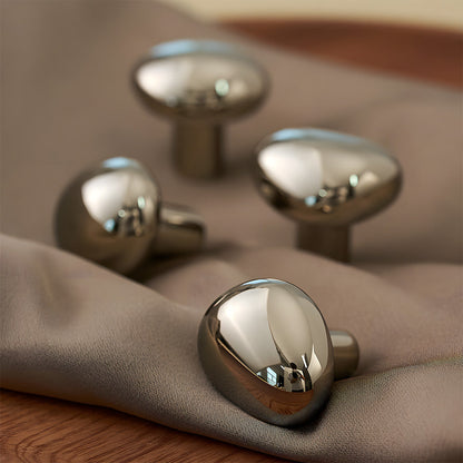 Organic Pebble Mushroom Cabinet Knobs