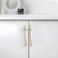 Natural Crystal Sphere Brass Cabinet Handles and Knobs