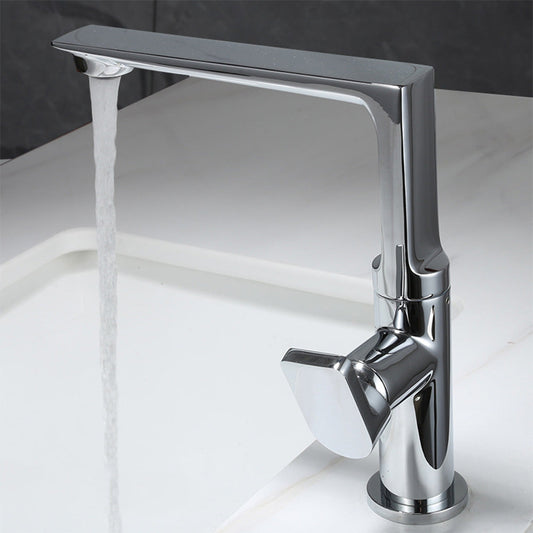 Ferron Modern Waterfall Single-Hole Bathroom Sink Faucet with 360° Swivel Spout