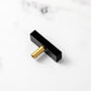Marble-Look Square Cabinet Pulls and Single-Hole Handles