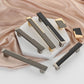 Modern Two-Tone Zinc Alloy Cabinet Pulls and T-Bar Knobs
