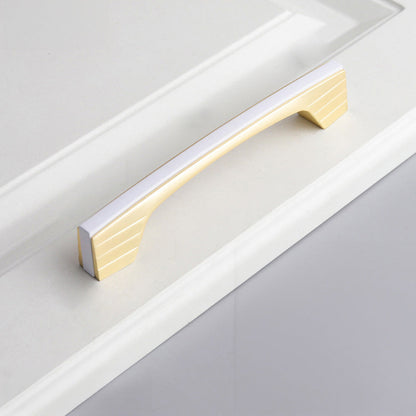 Two-Tone Flat Bar Cabinet Pulls with Flared Ends