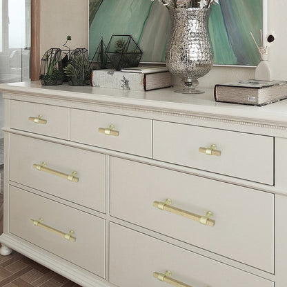 Wood Square Bar Cabinet Pulls and T-Knobs for Wardrobes