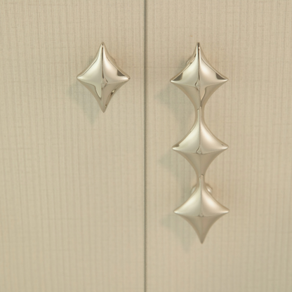 Star-Shaped Solid Brass Cabinet Pulls and Knobs