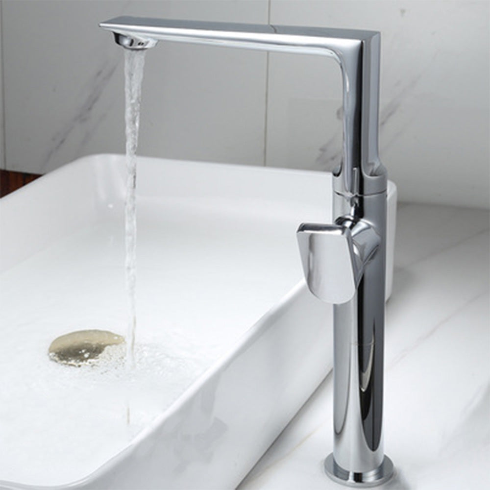 Ferron Modern Waterfall Single-Hole Bathroom Sink Faucet with 360° Swivel Spout