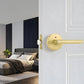 Gold and Black Interior Door Lever Handles for Bedroom and Hallway Doors