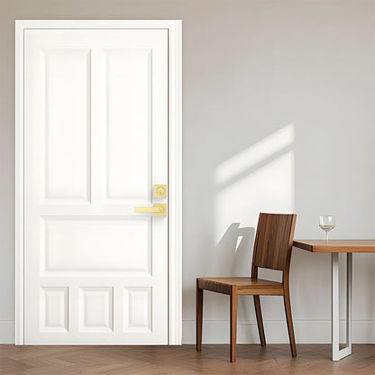 Keyed Entry Front Door Handleset with Single Cylinder Deadbolt