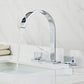 Deck Mounted 2 Handles Waterfall Bathroom Faucets