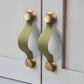 Leather Strap Cabinet Pulls and Knobs with Zinc Alloy Mounts