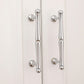 Chrome-Finish Brass Bar Cabinet Pulls and Drawer Handles