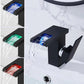 Luminous LED Color Changing Square Waterfall Bathroom Faucet