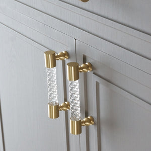 Transparent Acrylic Cabinet Drawer Dresser T-Bar Handles