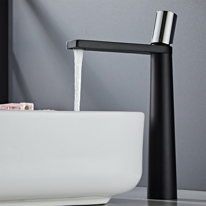 Elvik Modern Single-Handle Waterfall Single-Hole Bathroom Sink Faucet