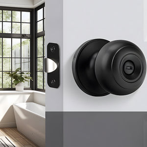 Round Interior Door Knobs with Dummy, Passage and Privacy Options