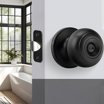 Round Interior Door Knobs with Dummy, Passage and Privacy Options